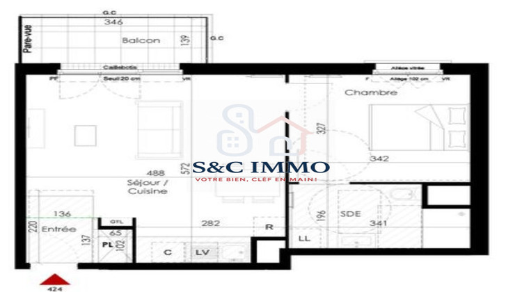 Ma-Cabane - Vente Appartement Chambourcy, 44 m²