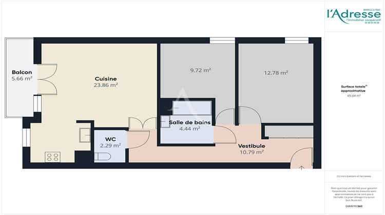 Ma-Cabane - Vente Appartement CHAMPIGNY-SUR-MARNE, 63 m²