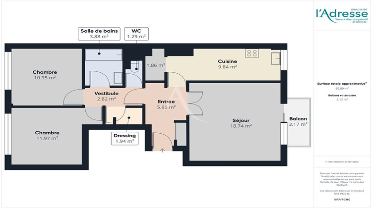 Ma-Cabane - Vente Appartement CHAMPIGNY-SUR-MARNE, 69 m²