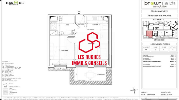 Ma-Cabane - Vente Appartement Champigny-sur-Marne, 44 m²