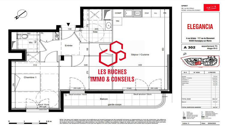 Ma-Cabane - Vente Appartement Champigny-sur-Marne, 60 m²