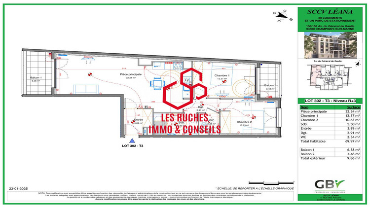 Ma-Cabane - Vente Appartement Champigny-sur-Marne, 69 m²