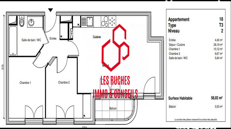 Ma-Cabane - Vente Appartement Champigny-sur-Marne, 58 m²