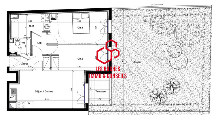 Ma-Cabane - Vente Appartement Champs-sur-Marne, 58 m²