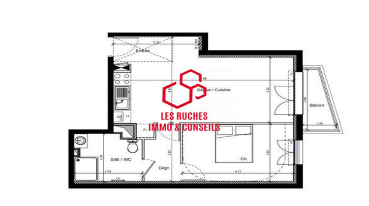 Ma-Cabane - Vente Appartement Champs-sur-Marne, 45 m²