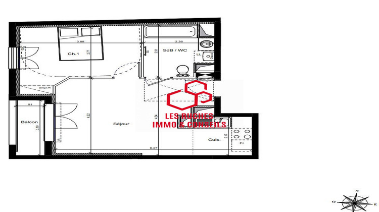Ma-Cabane - Vente Appartement Champs-sur-Marne, 41 m²