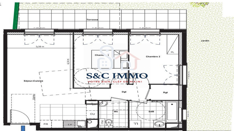 Ma-Cabane - Vente Appartement Chanteloup-en-Brie, 60 m²