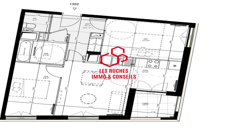 Ma-Cabane - Vente Appartement Chanteloup-les-Vignes, 56 m²
