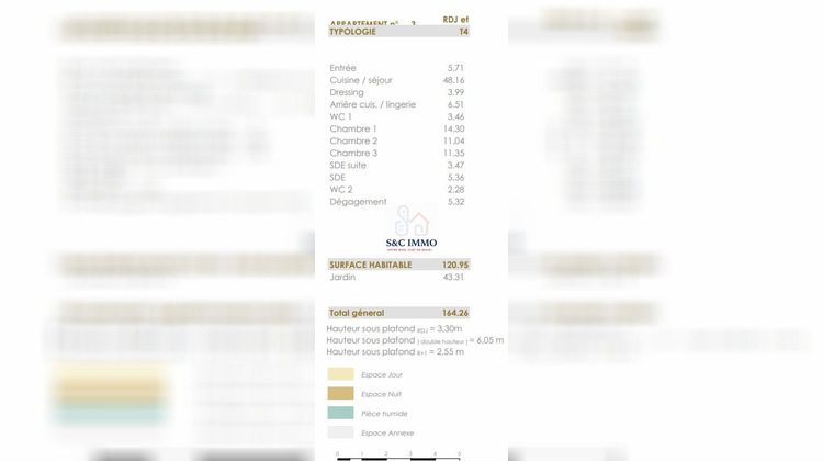 Ma-Cabane - Vente Appartement Chantilly, 120 m²