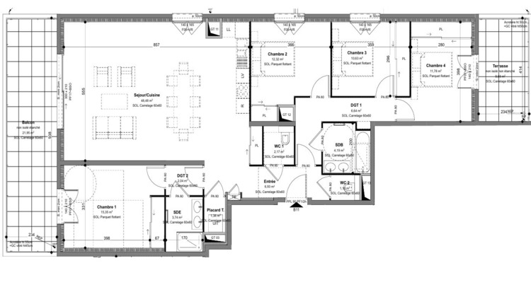 Ma-Cabane - Vente Appartement CHARBONNIERES-LES-BAINS, 127 m²