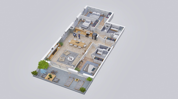 Ma-Cabane - Vente Appartement CHARBONNIERES LES BAINS, 106 m²