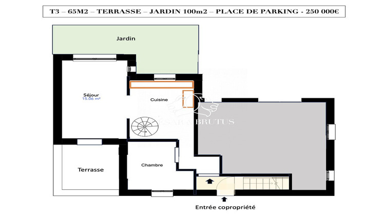 Ma-Cabane - Vente Appartement CHARBONNIERES LES BAINS, 65 m²
