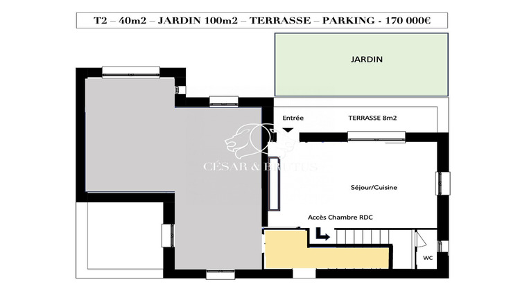 Ma-Cabane - Vente Appartement CHARBONNIERES LES BAINS, 40 m²