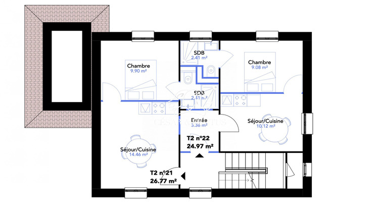 Ma-Cabane - Vente Appartement CHARBONNIERES LES BAINS, 27 m²