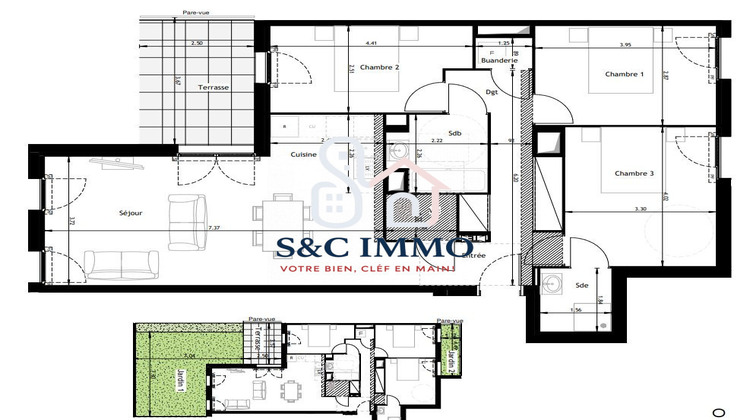 Ma-Cabane - Vente Appartement Chartres, 88 m²