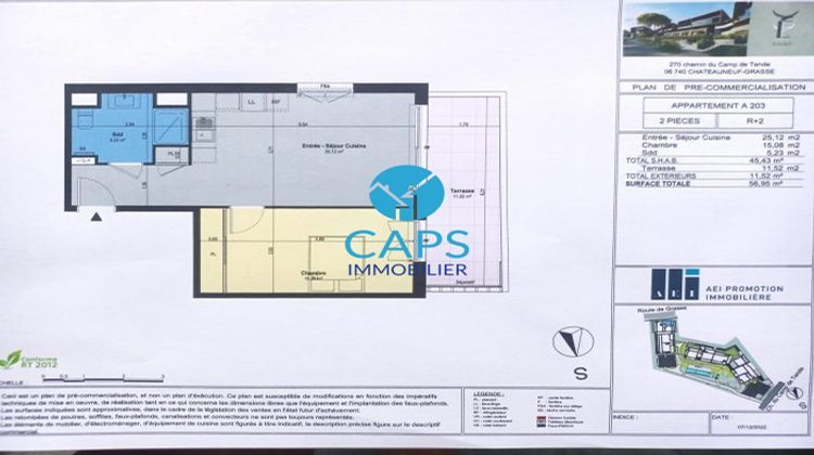 Ma-Cabane - Vente Appartement Châteauneuf-Grasse, 45 m²