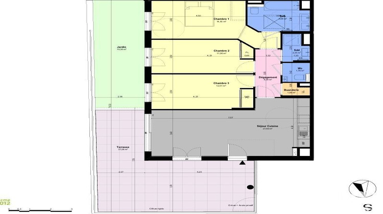 Ma-Cabane - Vente Appartement Châteauneuf-Grasse, 82 m²