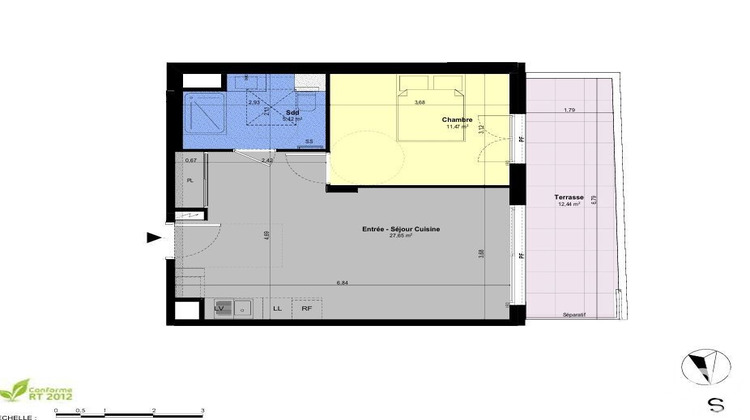 Ma-Cabane - Vente Appartement Châteauneuf-Grasse, 44 m²