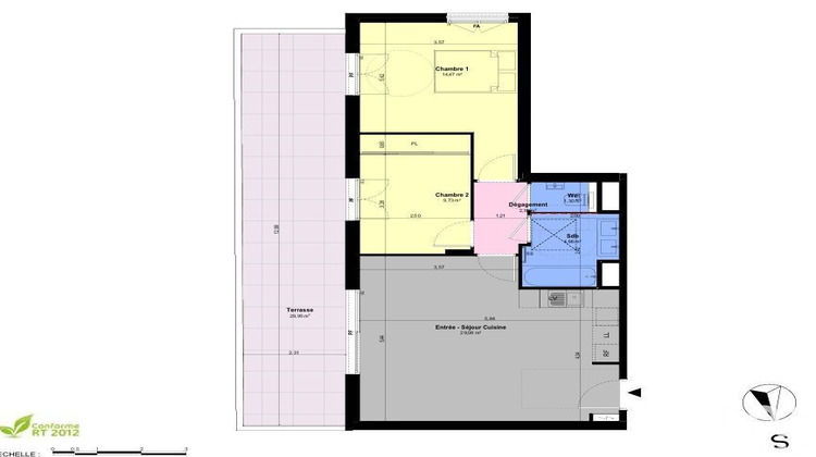 Ma-Cabane - Vente Appartement Châteauneuf-Grasse, 62 m²