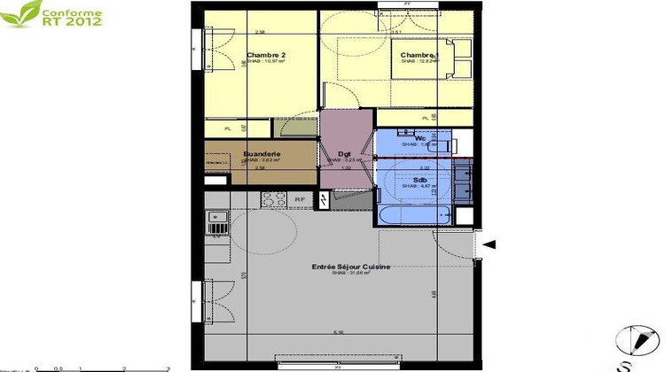Ma-Cabane - Vente Appartement Châteauneuf-Grasse, 68 m²