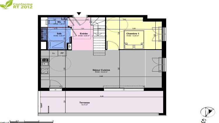 Ma-Cabane - Vente Appartement Châteauneuf-Grasse, 87 m²