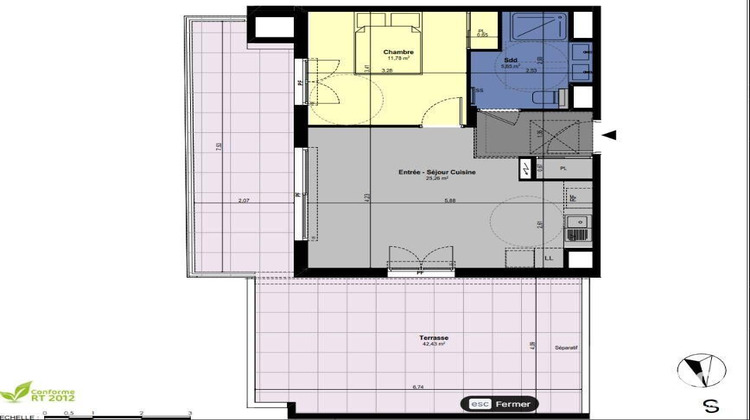 Ma-Cabane - Vente Appartement Châteauneuf-Grasse, 42 m²
