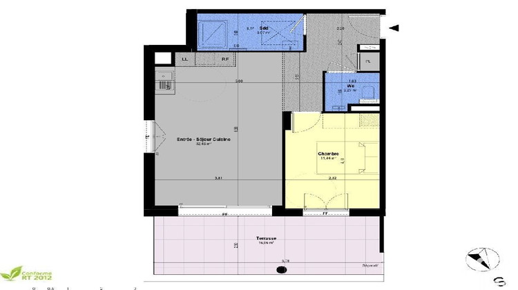 Ma-Cabane - Vente Appartement Châteauneuf-Grasse, 51 m²