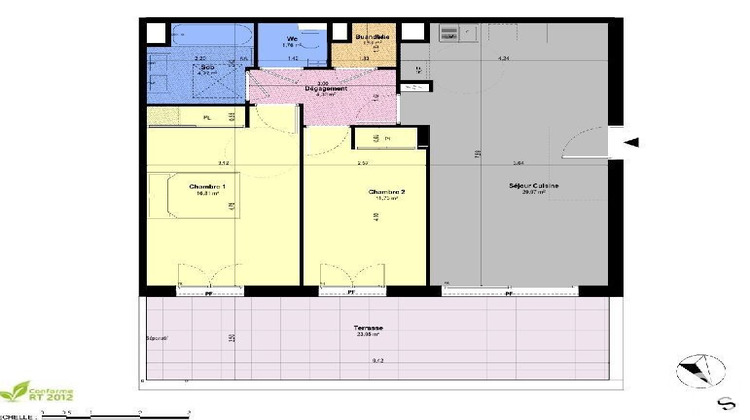 Ma-Cabane - Vente Appartement Châteauneuf-Grasse, 71 m²