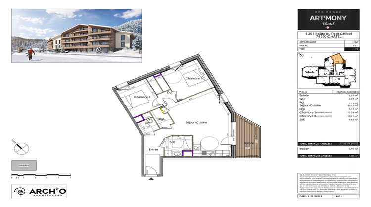 Ma-Cabane - Vente Appartement CHATEL, 69 m²