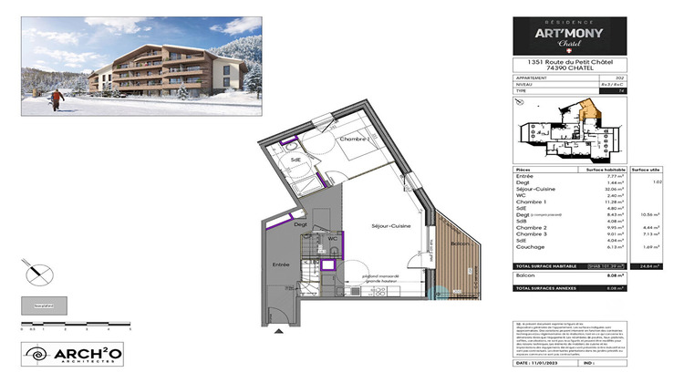 Ma-Cabane - Vente Appartement CHATEL, 101 m²