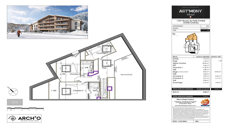 Ma-Cabane - Vente Appartement CHATEL, 101 m²