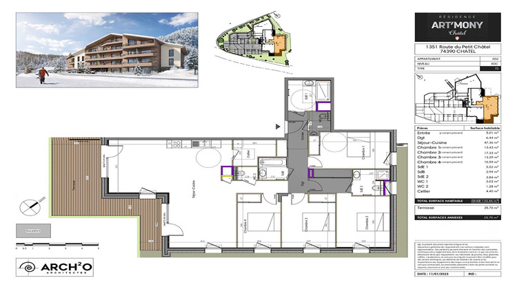 Ma-Cabane - Vente Appartement CHATEL, 133 m²