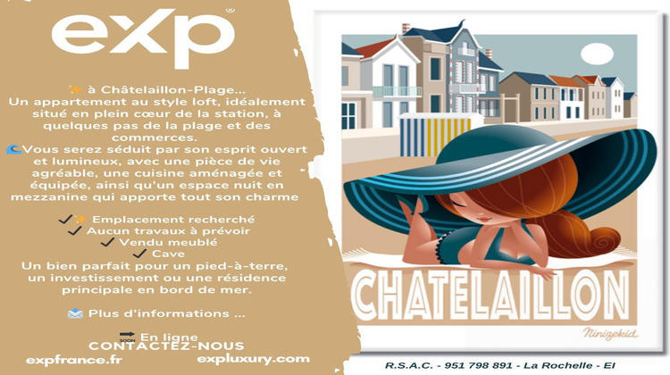 Ma-Cabane - Vente Appartement Châtelaillon-Plage, 51 m²