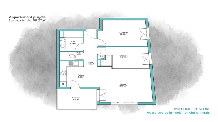 Ma-Cabane - Vente Appartement CHATENAY-MALABRY, 59 m²