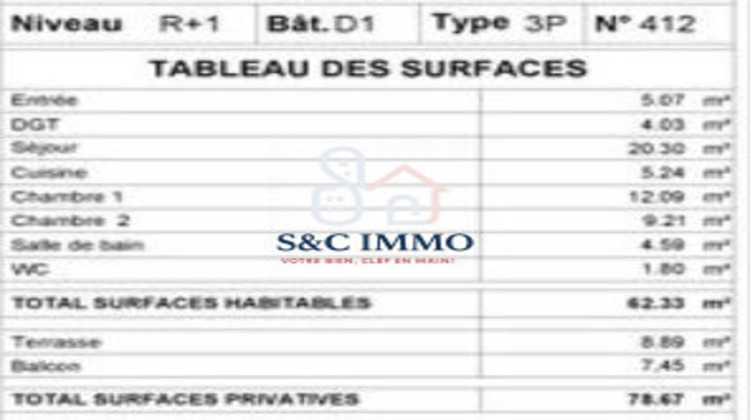 Ma-Cabane - Vente Appartement Chatou, 62 m²