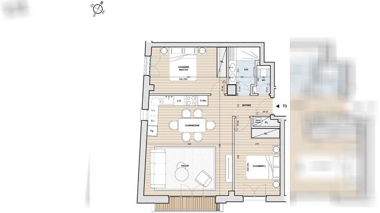 Ma-Cabane - Vente Appartement CHAVILLE, 61 m²