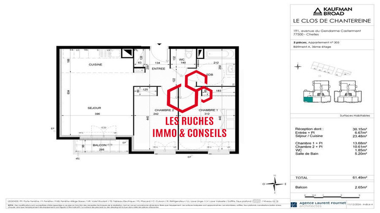 Ma-Cabane - Vente Appartement Chelles, 60 m²