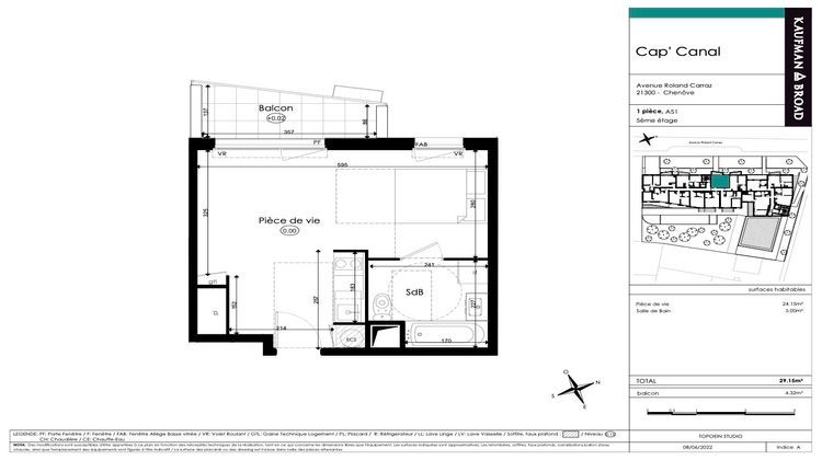 Ma-Cabane - Vente Appartement CHENOVE, 29 m²