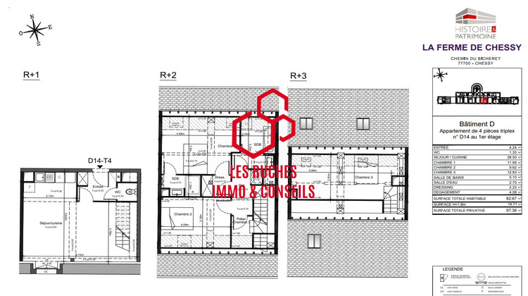 Ma-Cabane - Vente Appartement Chessy, 82 m²
