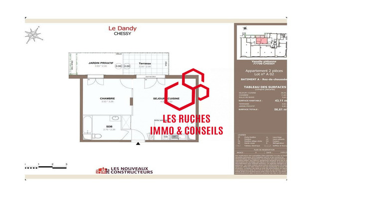 Ma-Cabane - Vente Appartement Chessy, 41 m²