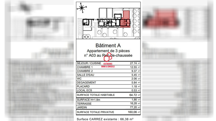 Ma-Cabane - Vente Appartement Chessy, 64 m²