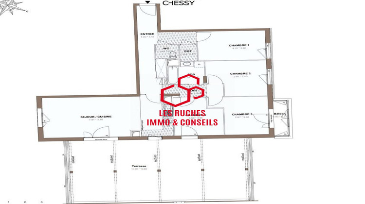 Ma-Cabane - Vente Appartement Chessy, 98 m²