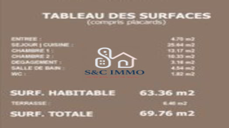 Ma-Cabane - Vente Appartement Chessy, 63 m²