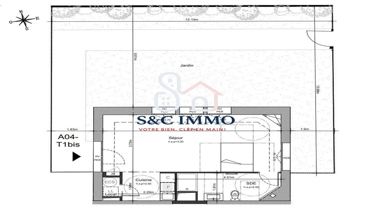 Ma-Cabane - Vente Appartement Chessy, 41 m²