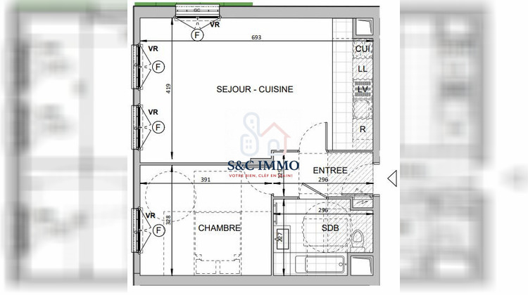 Ma-Cabane - Vente Appartement Chessy, 49 m²