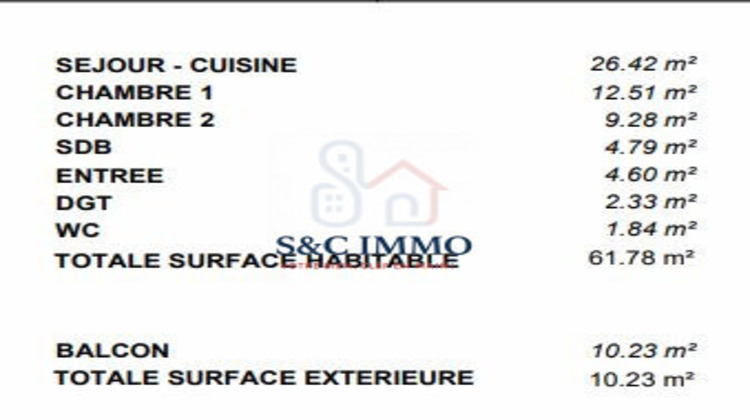 Ma-Cabane - Vente Appartement Chessy, 71 m²