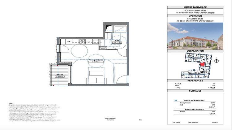 Ma-Cabane - Vente Appartement CHEVRY-COSSIGNY, 29 m²