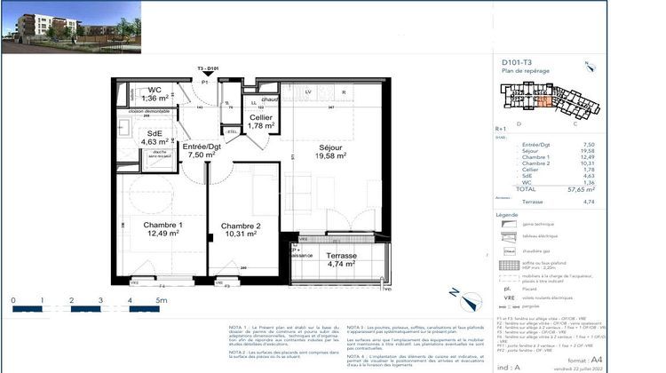 Ma-Cabane - Vente Appartement CHOLET, 57 m²