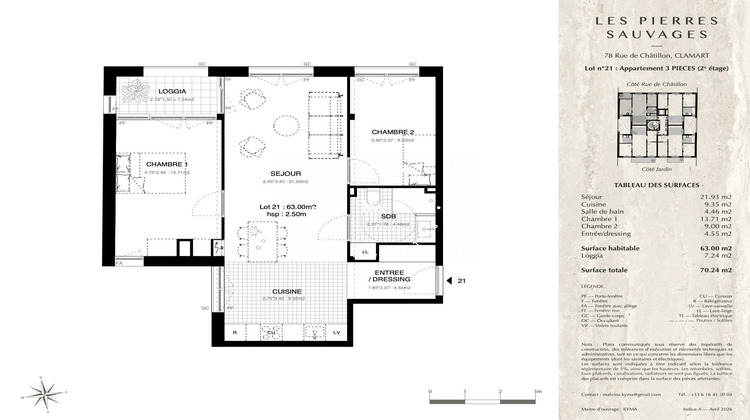 Ma-Cabane - Vente Appartement Clamart, 63 m²