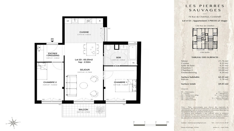 Ma-Cabane - Vente Appartement Clamart, 63 m²